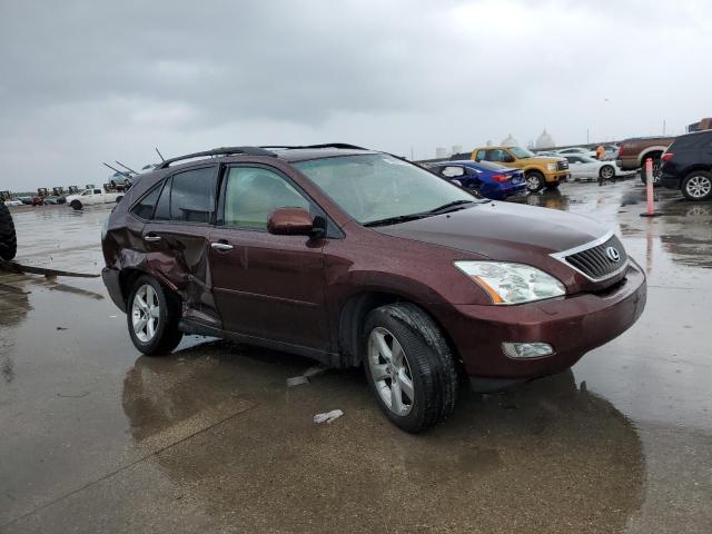 JTJGK31U989851276 - 2008 LEXUS RX 350 MAROON photo 4