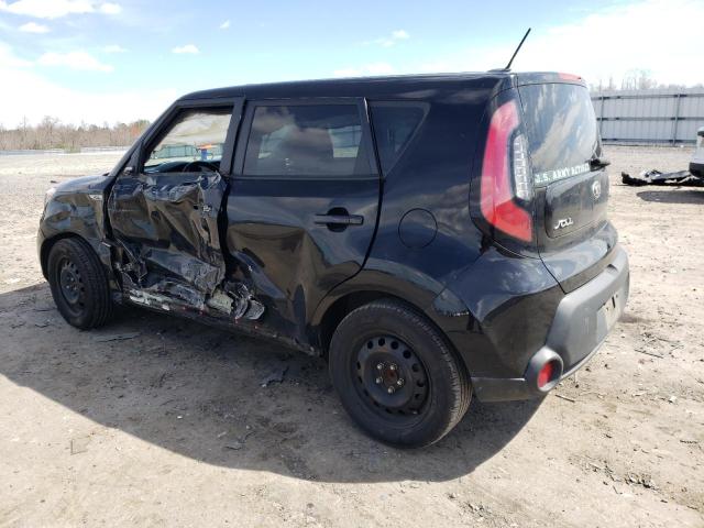 KNDJN2A28F7233786 - 2015 KIA SOUL BLACK photo 2