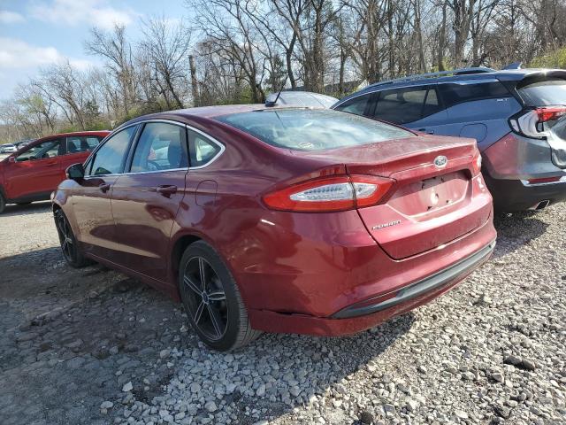 3FA6P0HR6DR330861 - 2013 FORD FUSION SE BURGUNDY photo 2