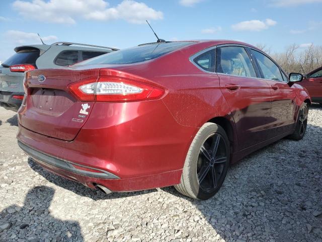 3FA6P0HR6DR330861 - 2013 FORD FUSION SE BURGUNDY photo 3