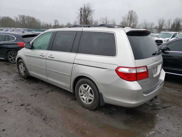 5FNRL38737B435642 - 2007 HONDA ODYSSEY EXL SILVER photo 2