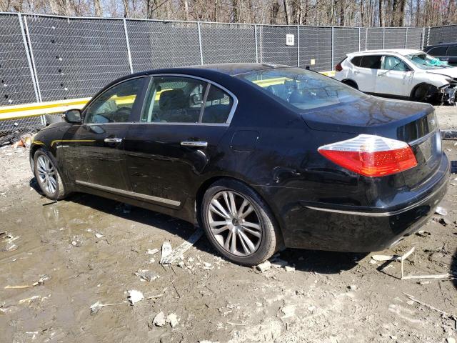 KMHGC46F69U063937 - 2009 HYUNDAI GENESIS 4.6L BLACK photo 2