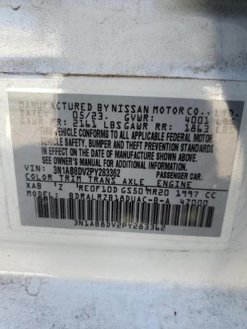 3N1AB8DV2PY283362 - 2023 NISSAN SENTRA SR WHITE photo 12