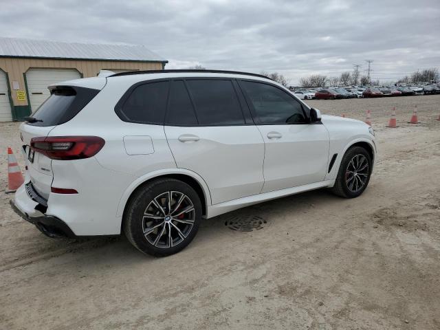 5UXCR6C02M9G65079 - 2021 BMW X5 M XDRIVE40I WHITE photo 3