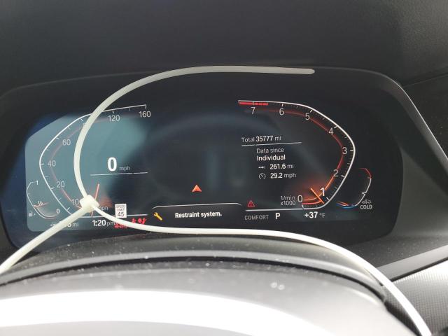 5UXCR6C02M9G65079 - 2021 BMW X5 M XDRIVE40I WHITE photo 9