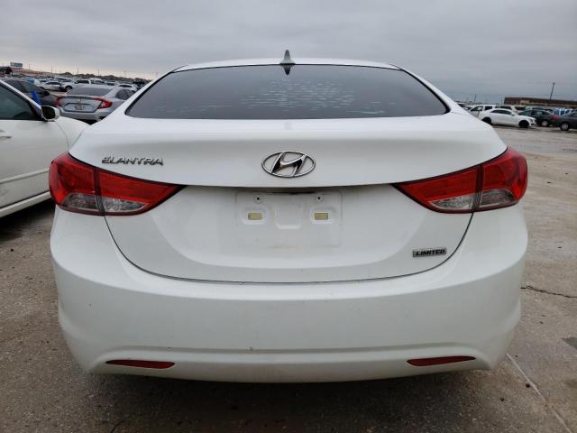 5NPDH4AE2DH313944 - 2013 HYUNDAI ELANTRA GLS WHITE photo 6