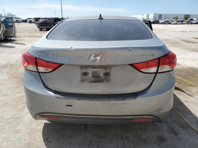 KMHDH4AE9CU182639 - 2012 HYUNDAI ELANTRA GLS SILVER photo 6