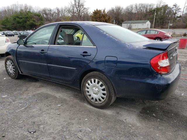 4T1BE32K63U658506 - 2003 TOYOTA CAMRY LE BLUE photo 2