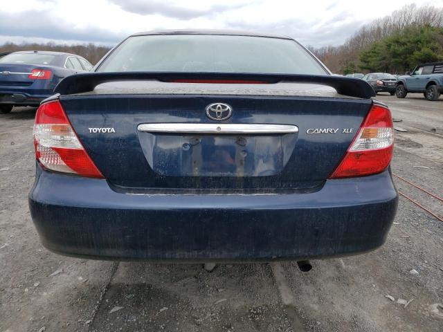 4T1BE32K63U658506 - 2003 TOYOTA CAMRY LE BLUE photo 6