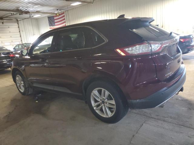 2FMPK4J88JBC10524 - 2018 FORD EDGE SEL MAROON photo 2