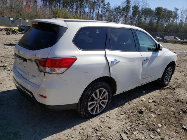 5N1AR2MM8EC723230 - 2014 NISSAN PATHFINDER S WHITE photo 3