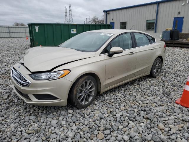 3FA6P0LU9HR380977 - 2017 FORD FUSION SE HYBRID TAN photo 1