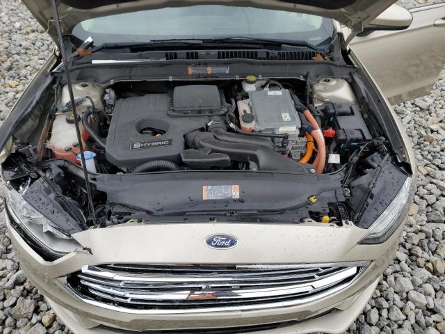 3FA6P0LU9HR380977 - 2017 FORD FUSION SE HYBRID TAN photo 11