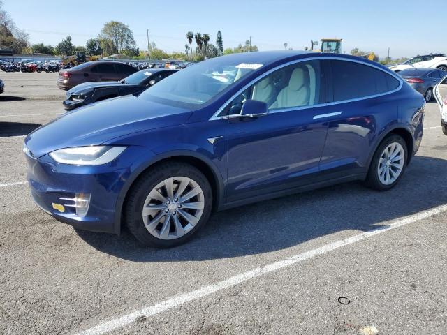 5YJXCBE22JF111938 - 2018 TESLA MODEL X BLUE photo 1