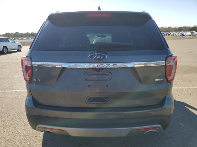 1FM5K8D87GGC05844 - 2016 FORD EXPLORER XLT GRAY photo 6