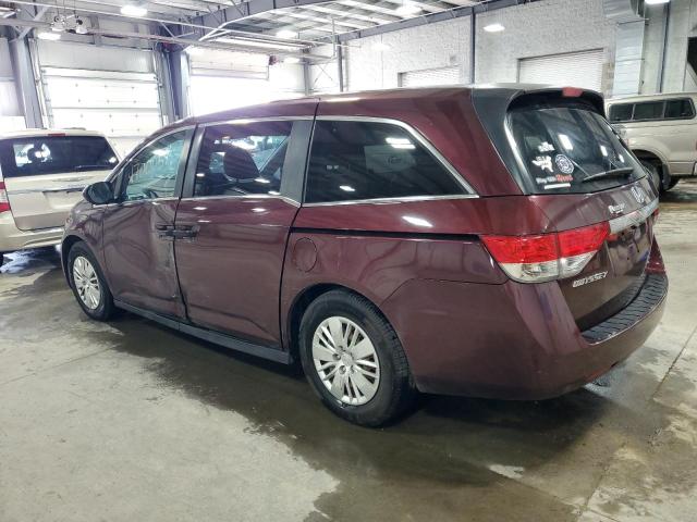 5FNRL5H27EB047441 - 2014 HONDA ODYSSEY LX MAROON photo 2