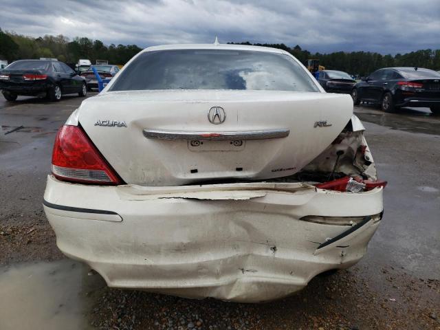 JH4KB16518C002165 - 2008 ACURA RL WHITE photo 6