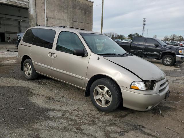 4N2ZN15T41D818484 - 2001 NISSAN QUEST GXE TAN photo 4