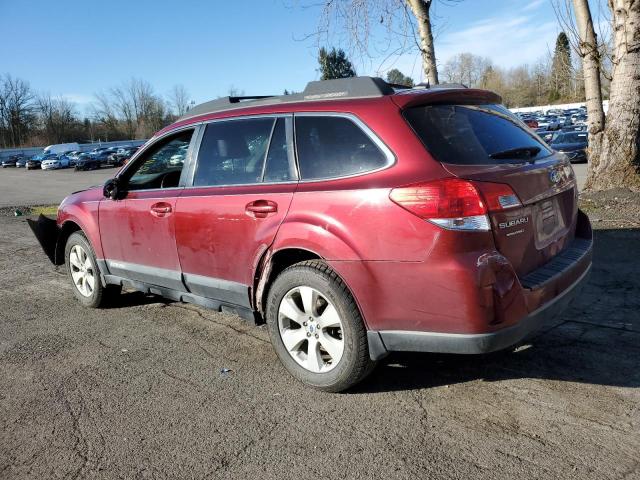 4S4BRBKC1C3300050 - 2012 SUBARU OUTBACK 2.5I LIMITED RED photo 2