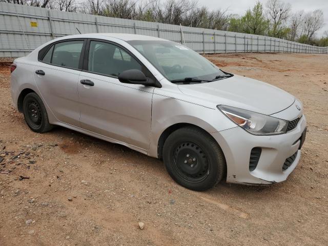 3KPA24AB1JE049674 - 2018 KIA RIO LX SILVER photo 4