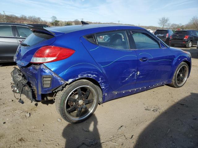 KMHTC6AE3DU100878 - 2013 HYUNDAI VELOSTER TURBO BLUE photo 3