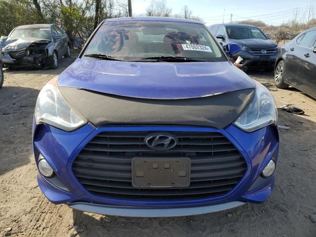 KMHTC6AE3DU100878 - 2013 HYUNDAI VELOSTER TURBO BLUE photo 5