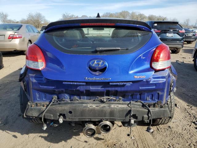 KMHTC6AE3DU100878 - 2013 HYUNDAI VELOSTER TURBO BLUE photo 6