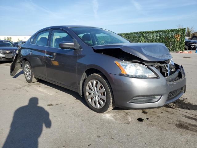 3N1AB7AP8FL687696 - 2015 NISSAN SENTRA S GRAY photo 4