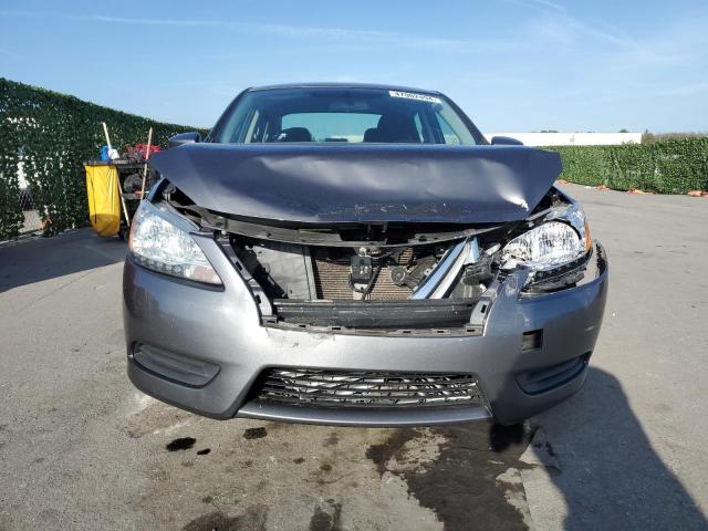 3N1AB7AP8FL687696 - 2015 NISSAN SENTRA S GRAY photo 5