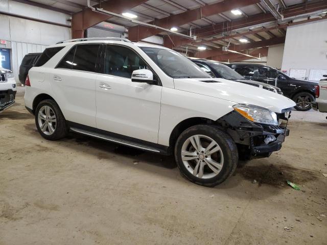 4JGDA5HB9FA493015 - 2015 MERCEDES-BENZ ML 350 4MATIC WHITE photo 4
