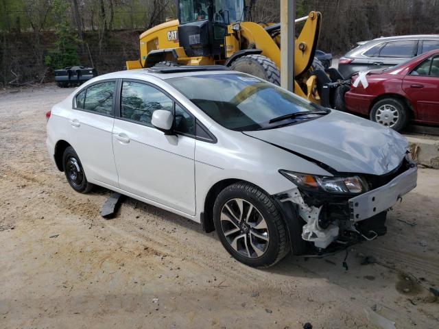 19XFB2F92DE070070 - 2013 HONDA CIVIC EXL WHITE photo 4