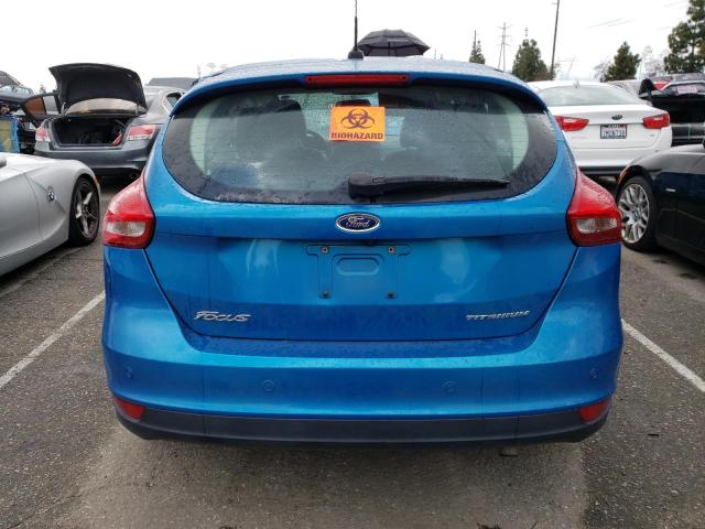 1FADP3N27GL209162 - 2016 FORD FOCUS TITANIUM BLUE photo 6