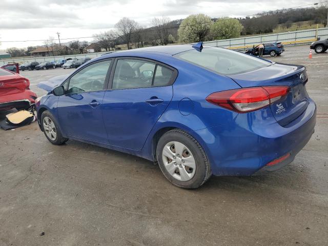 3KPFK4A79JE204831 - 2018 KIA FORTE LX BLUE photo 2