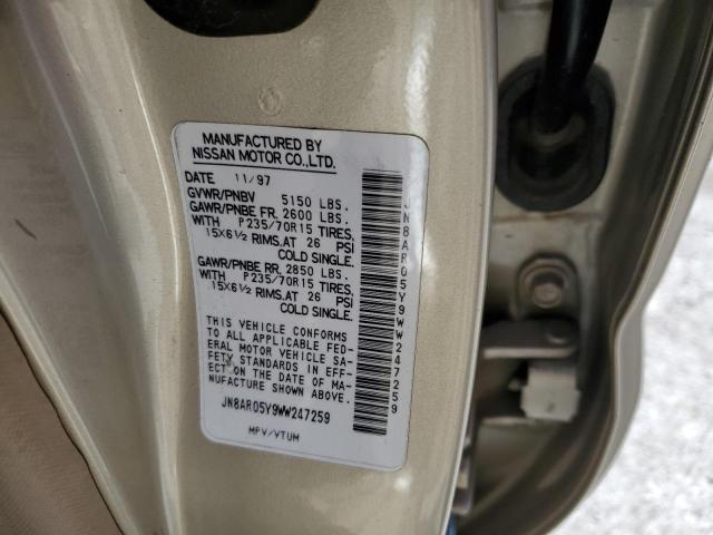 JN8AR05Y9WW247259 - 1998 NISSAN PATHFINDER LE 米色 照片 12