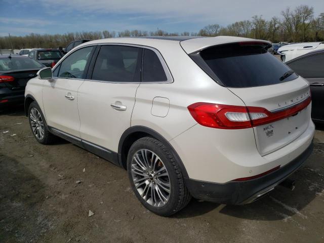 2LMTJ8LR5GBL60585 - 2016 LINCOLN MKX RESERVE WHITE photo 2