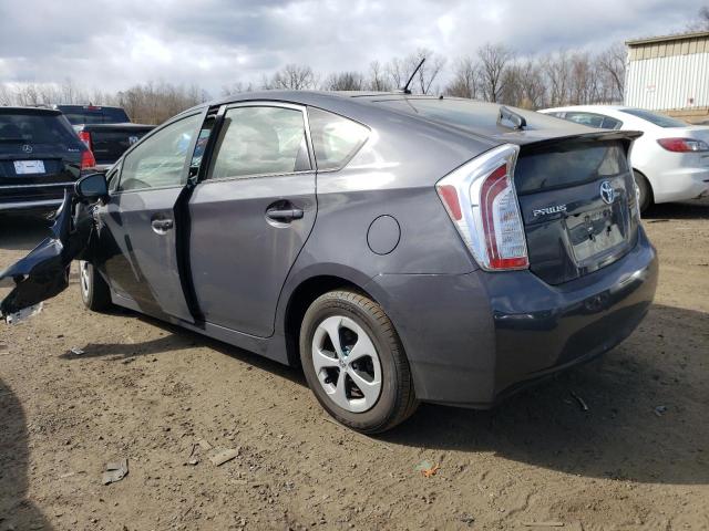 JTDKN3DU3D1683188 - 2013 TOYOTA PRIUS GRAY photo 2