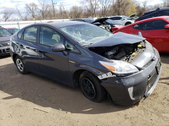 JTDKN3DU3D1683188 - 2013 TOYOTA PRIUS GRAY photo 4