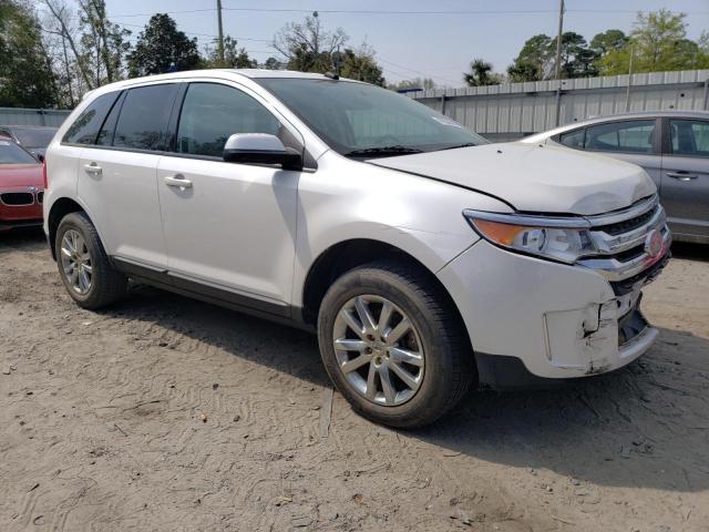 2FMDK3JC7DBE06119 - 2013 FORD EDGE SEL WHITE photo 4