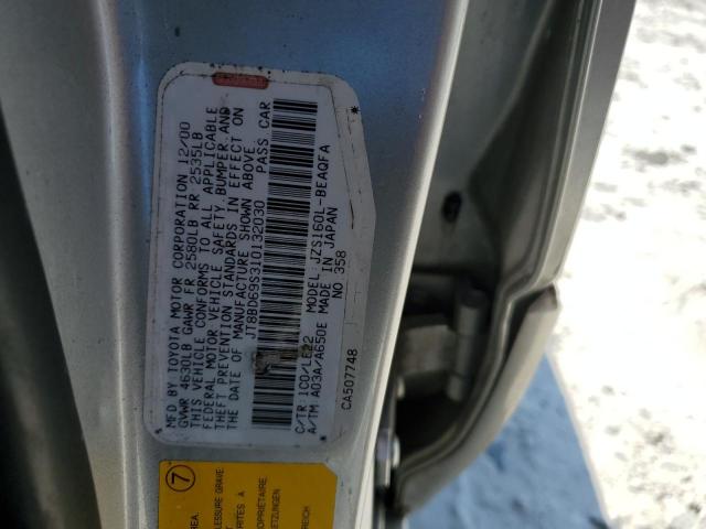 JT8BD69S310132030 - 2001 LEXUS GS 300 SILVER photo 12