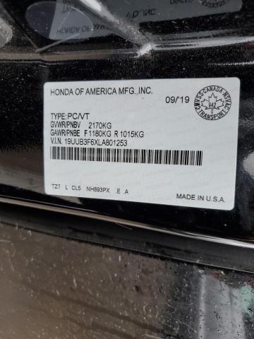19UUB3F6XLA801253 - 2020 ACURA TLX TECHNOLOGY 黑色 照片 13