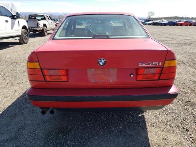 WBAHD2318KBF62789 - 1989 BMW 535 I AUTOMATIC RED photo 6