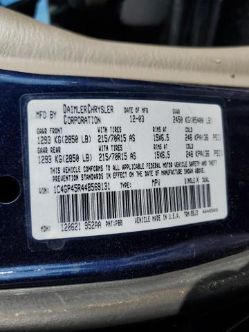 1C4GP45R44B569131 - 2004 CHRYSLER TOWN & COU 蓝色 照片 13