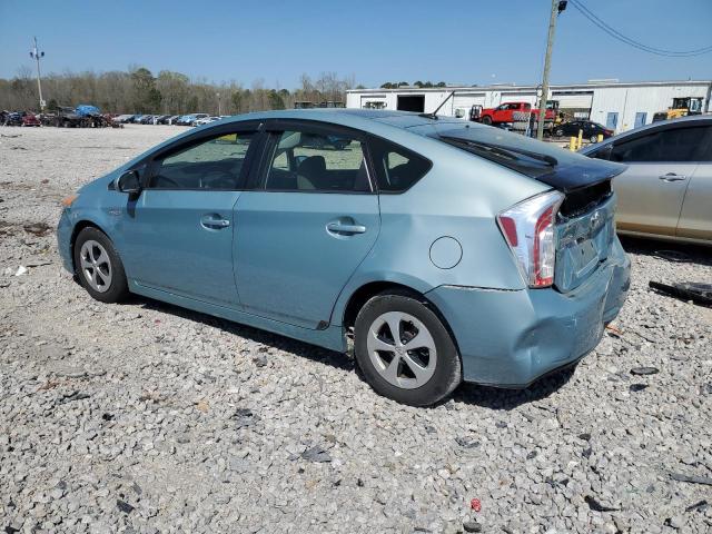 JTDKN3DU2E1852750 - 2014 TOYOTA PRIUS TURQUOISE photo 2