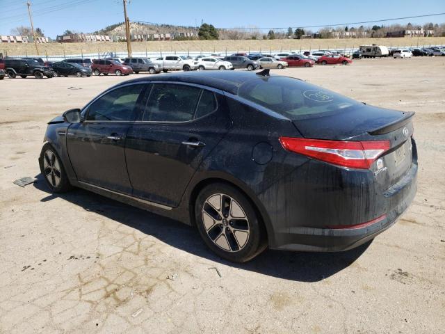 KNAGM4AD6D5045770 - 2013 KIA OPTIMA HYBRID BLACK photo 2