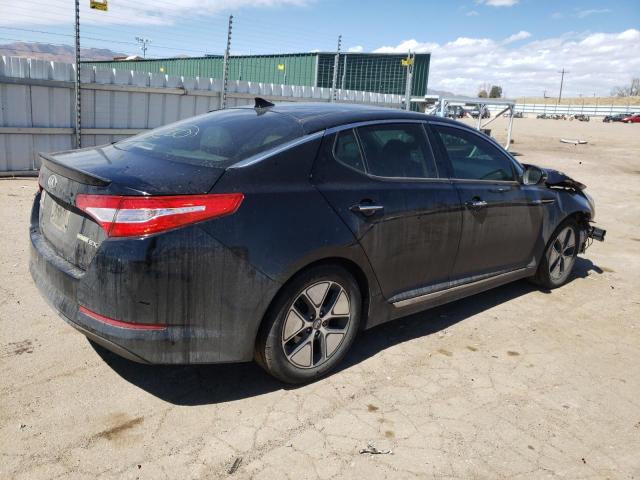 KNAGM4AD6D5045770 - 2013 KIA OPTIMA HYBRID BLACK photo 3