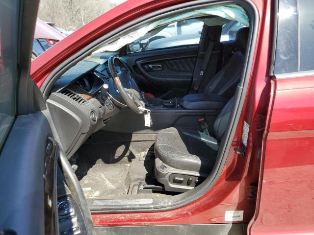 1FAHP2F83DG133278 - 2013 FORD TAURUS LIMITED RED photo 7