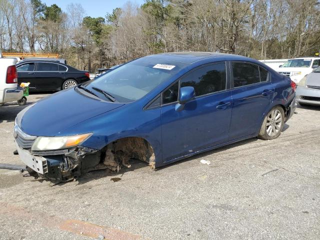 19XFB2F91CE328691 - 2012 HONDA CIVIC EXL ლურჯი ფოტო 1
