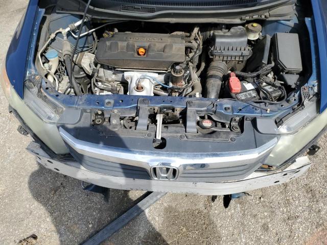 19XFB2F91CE328691 - 2012 HONDA CIVIC EXL ლურჯი ფოტო 11
