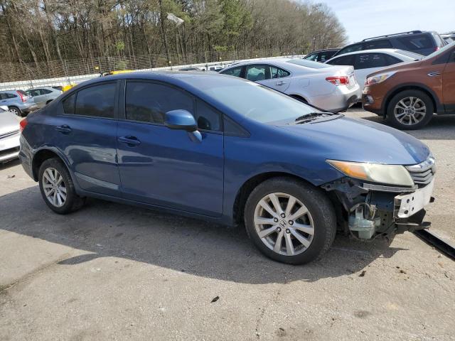 19XFB2F91CE328691 - 2012 HONDA CIVIC EXL ლურჯი ფოტო 4