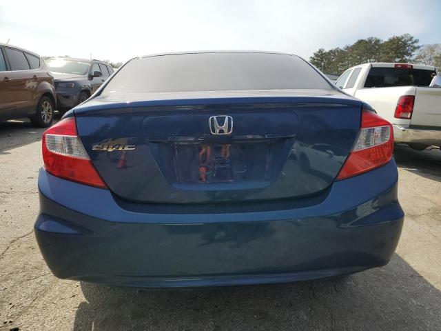 19XFB2F91CE328691 - 2012 HONDA CIVIC EXL ლურჯი ფოტო 6